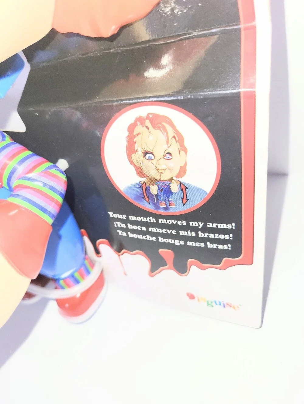 NWT Chucky Mask Move-A-Mask Kid To Adult Halloween Costume Child's Play One Size